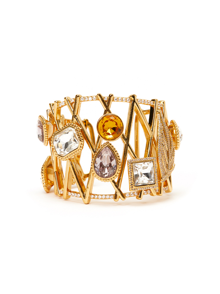 SongofSong歌中歌24春金色施华洛钻装饰高定手镯5C34196030