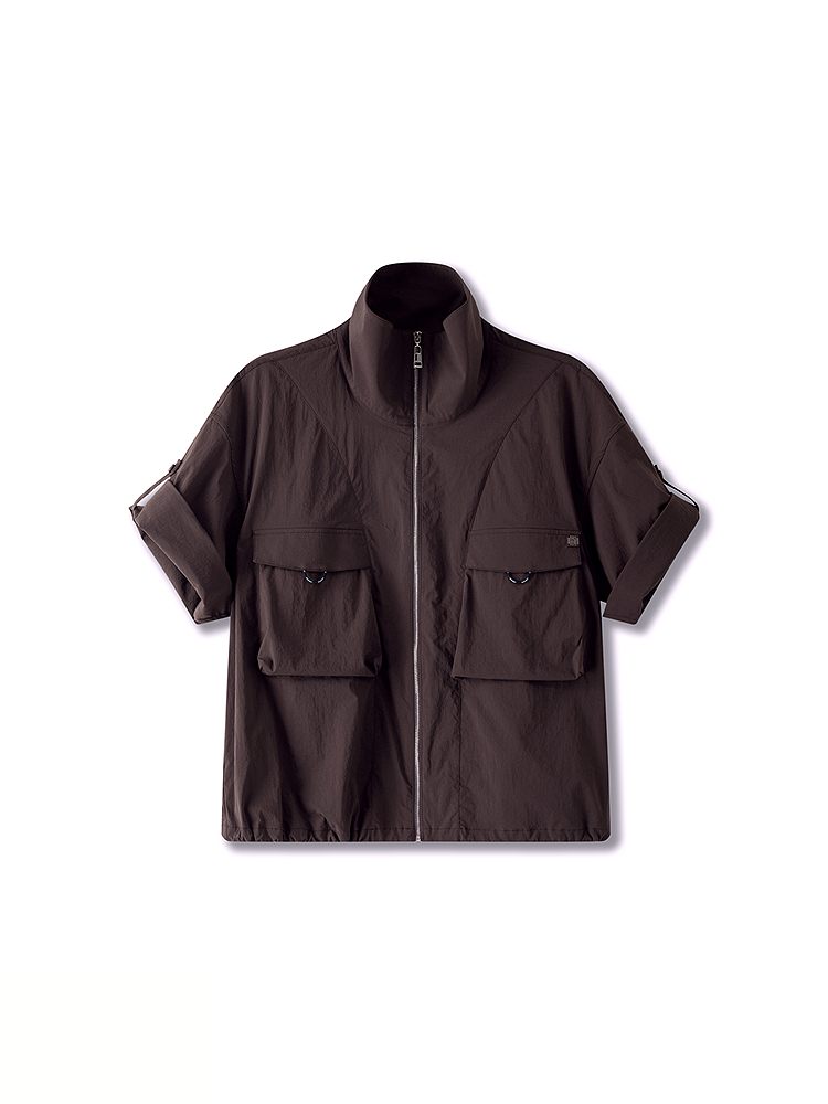 XII BASKET十二篮26夏新款户外拉链休闲百搭短袖工装外套7C36210540