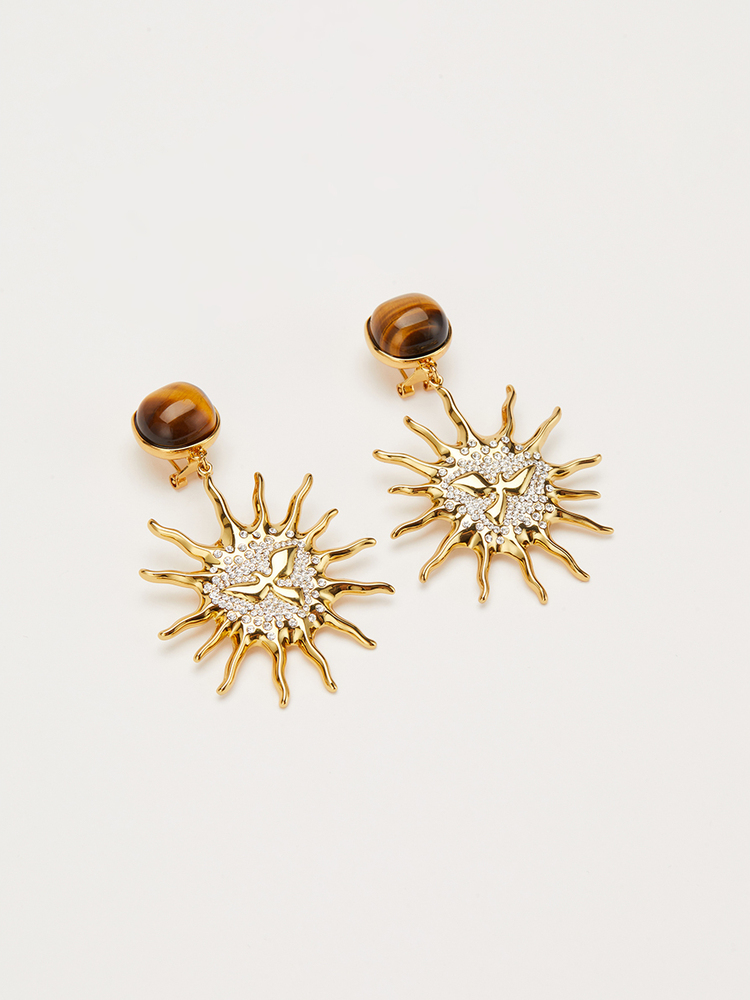 SongofSong歌中歌2024夏季金色太阳王耳环5C34294010