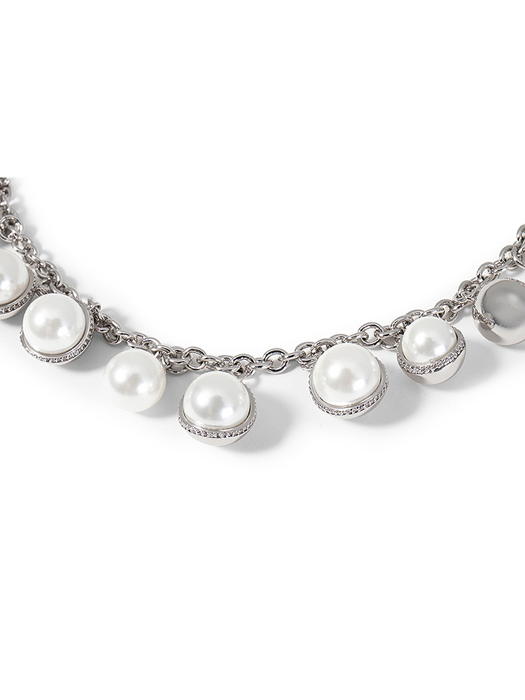 SongofSong歌中歌2025春季银色贝珠项链5C35196010