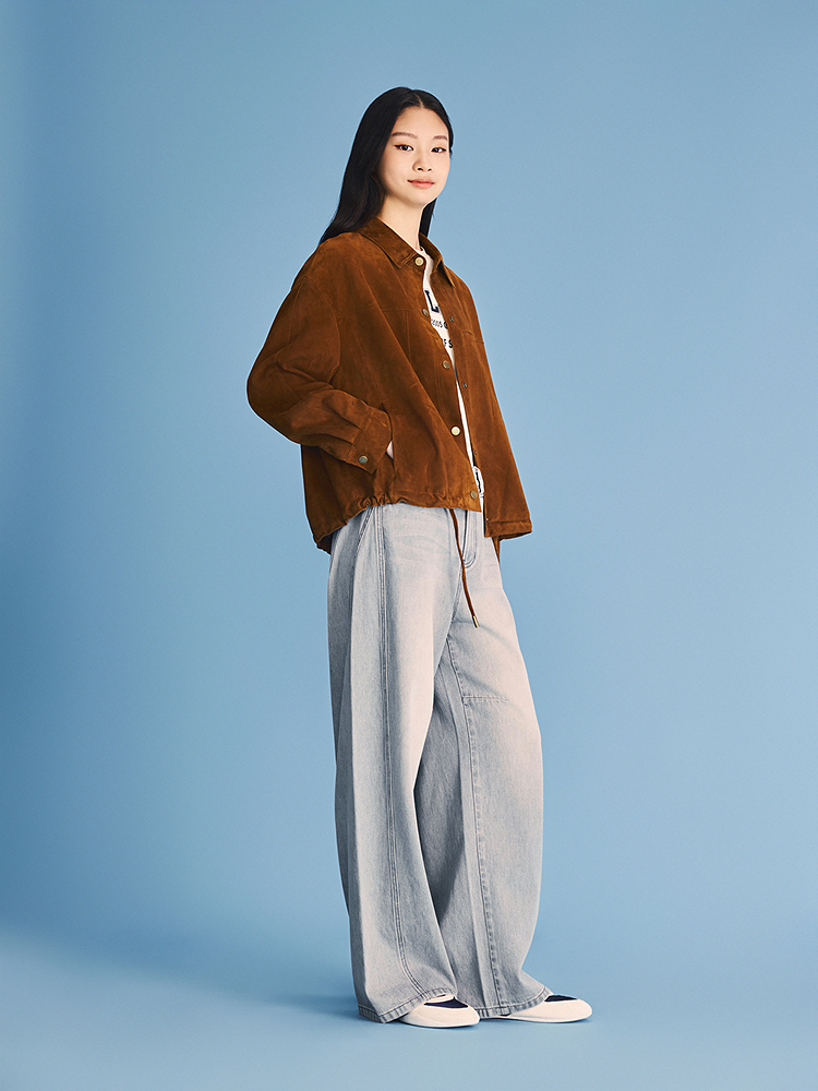 PSALTER诗篇 2026春季新款反绒皮绵羊皮衣6C66109263