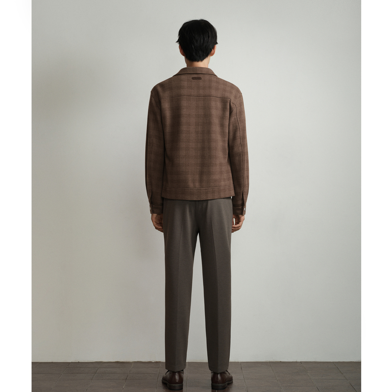 HEARDRO复古拼皮细格高品夹克 8J53322560