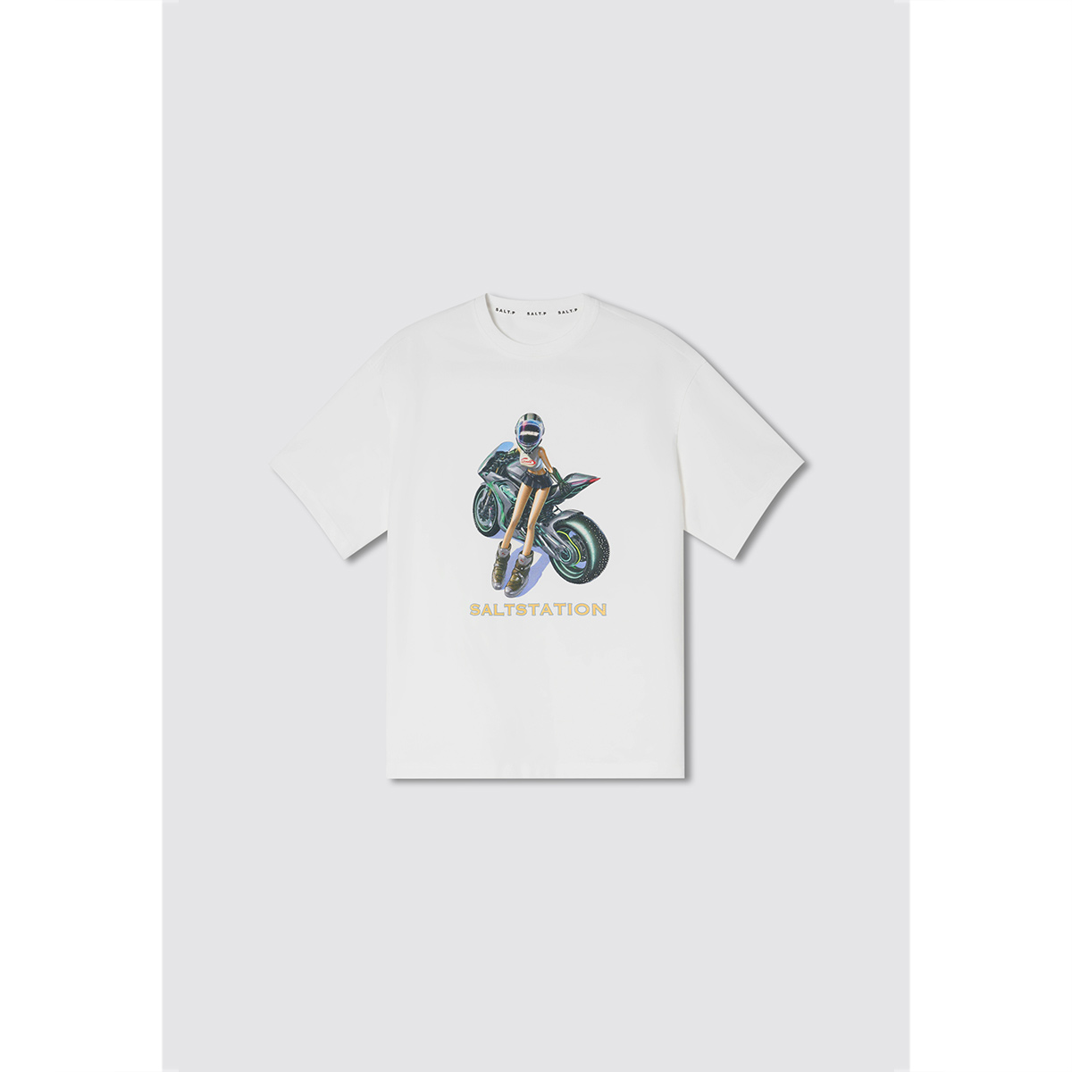 SALT.P可颜 2026夏季新款“机车少女”oversizeT恤AC36260060