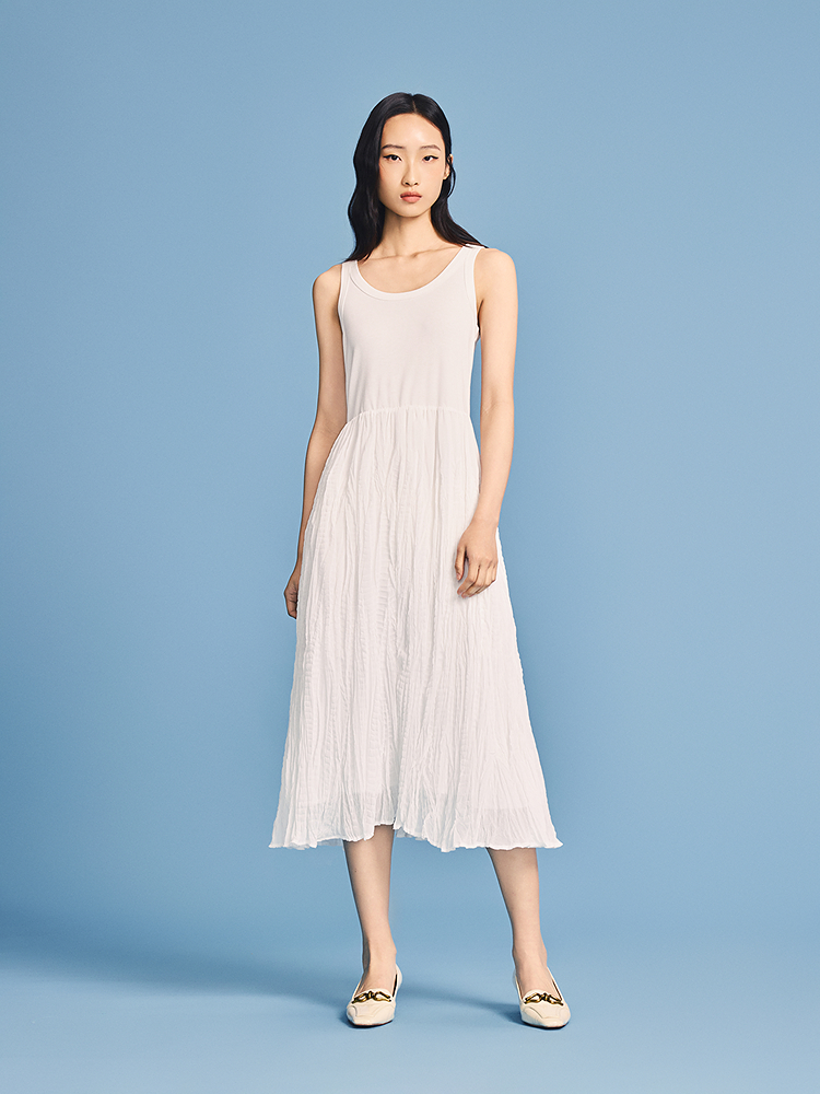 PSALTER诗篇 2026夏季新款真两件针织衫+背心连衣裙6C66205283