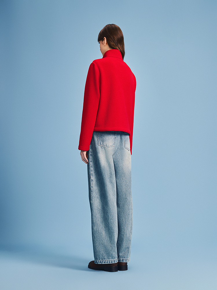 PSALTER诗篇 2026春季新款红运颗粒绒短外套6C66110193