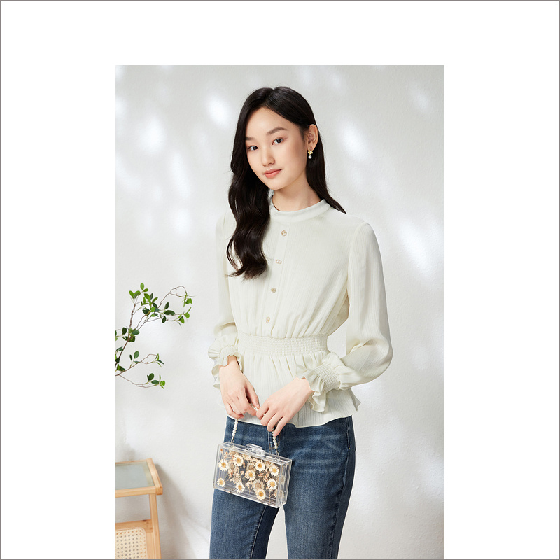 音儿美地女装2023春季新款雪纺衫LC63170170