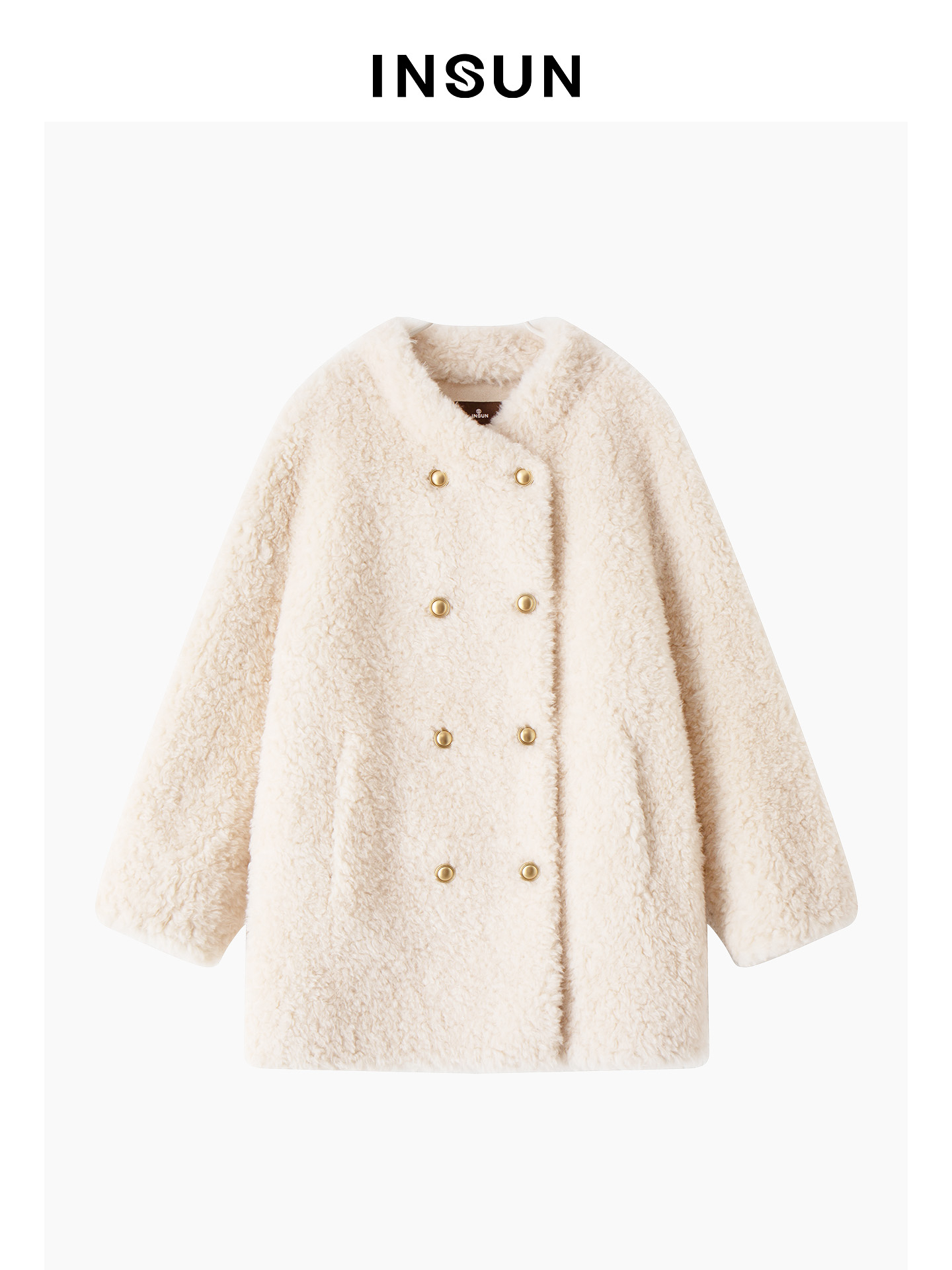 INSUN恩裳2025冬季毛呢外套9C45510010