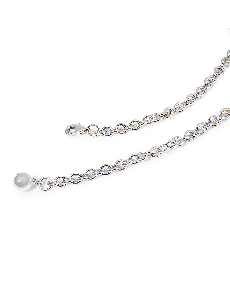 SongofSong歌中歌2025春季银色贝珠项链5C35196010