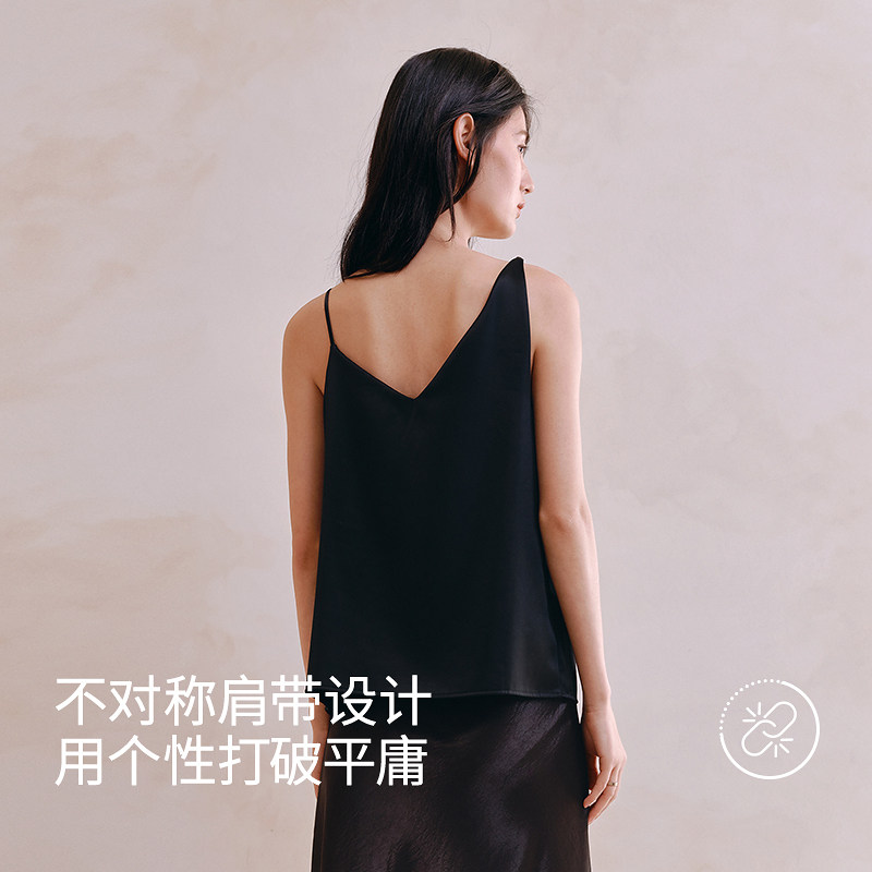 醋酸立体花带杯吊带背心8J35227130