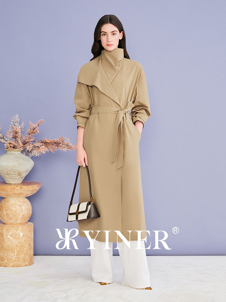 YINER音儿2026秋季新款风衣长款8C36307070