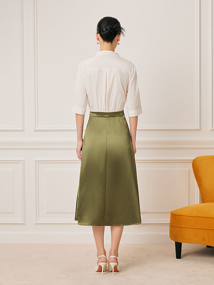 Song of Song歌中歌2026春季假两件拼接通勤衬衫连衣裙5C66105150