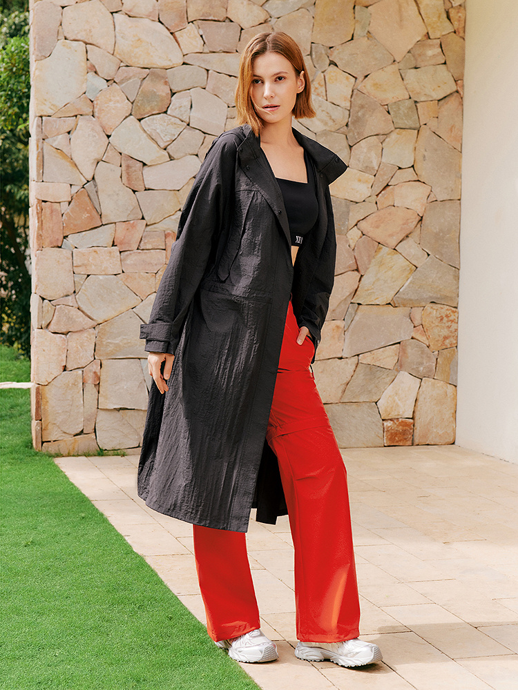 XII BASKET十二篮26春新款连帽立领轻量化松弛随性户外勤长款风衣外套7C36107570