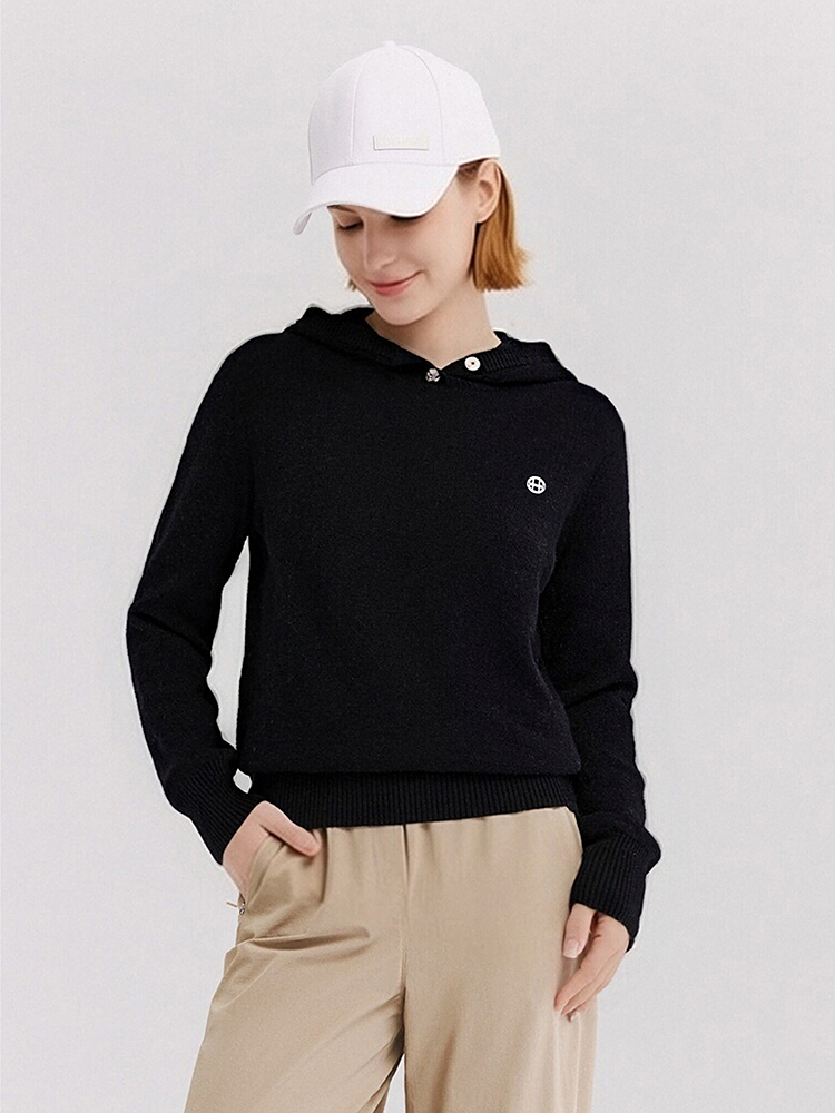 XII BASKET十二篮专选26年春季新款软糯羊毛连帽针织衫7C66106270