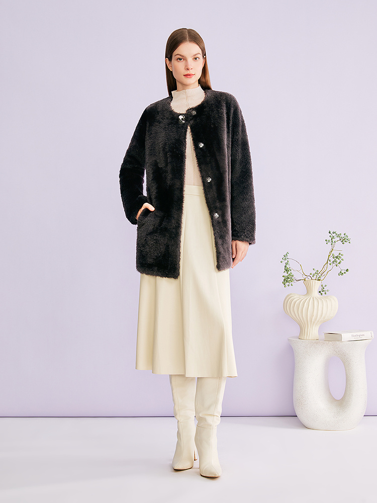 音儿26年新品皮毛一体外套8C66110186 