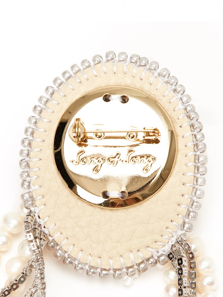 SongofSong歌中歌24春银色巴洛克珍珠装饰胸针5C34194050