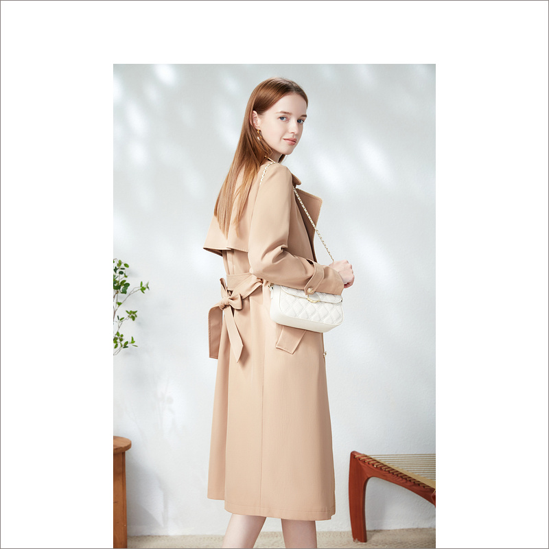 【12.21日发货36-44码预售均已上】音儿美地女装2023春季新款风衣LC63107050