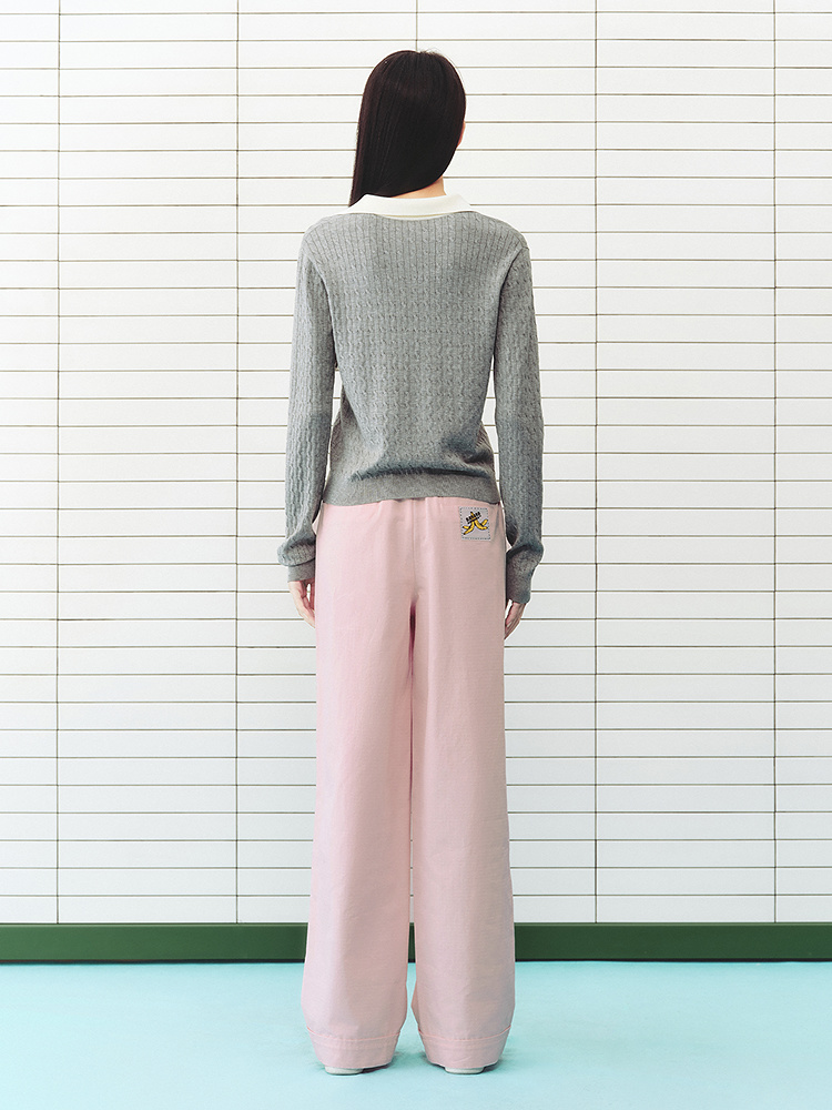 ToyzY2026春季新款刺猬刺绣垂顺感毛针织衫ZC36106850