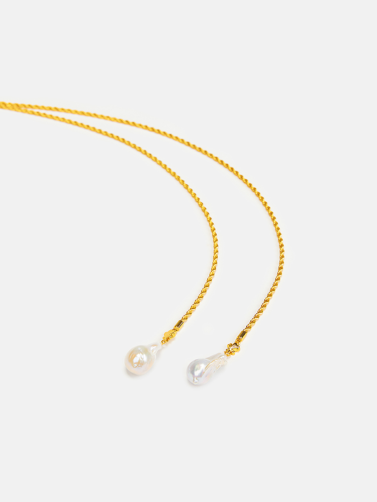 Song of Song歌中歌2024冬季金色淡水珍珠装饰项链5C34596020