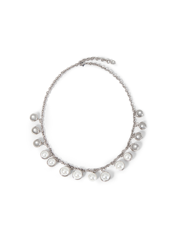 SongofSong歌中歌2025春季银色贝珠项链5C35196010