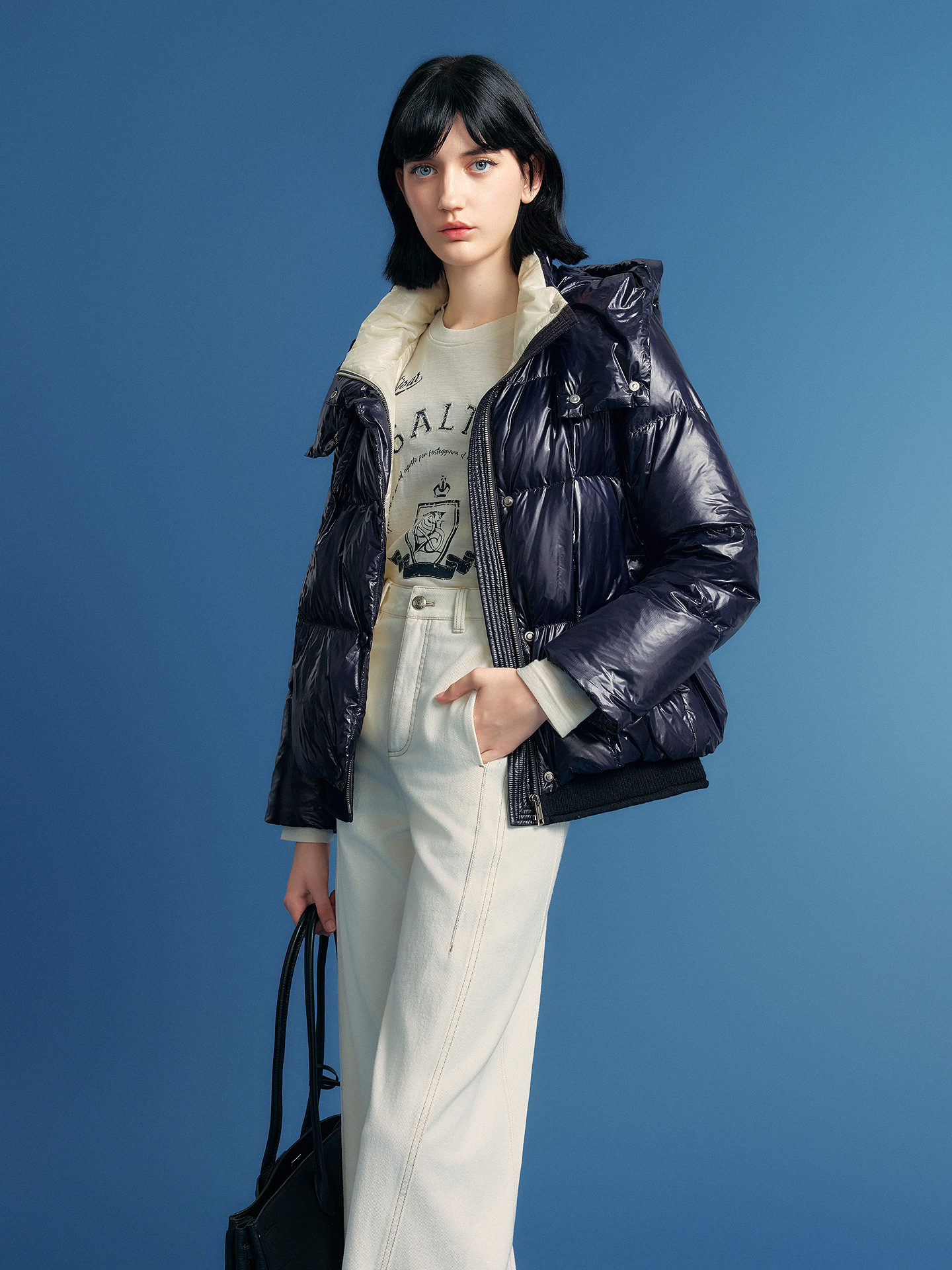 PSALTER诗篇 2026冬季新款可拆卸披肩鹅绒服6C36508270