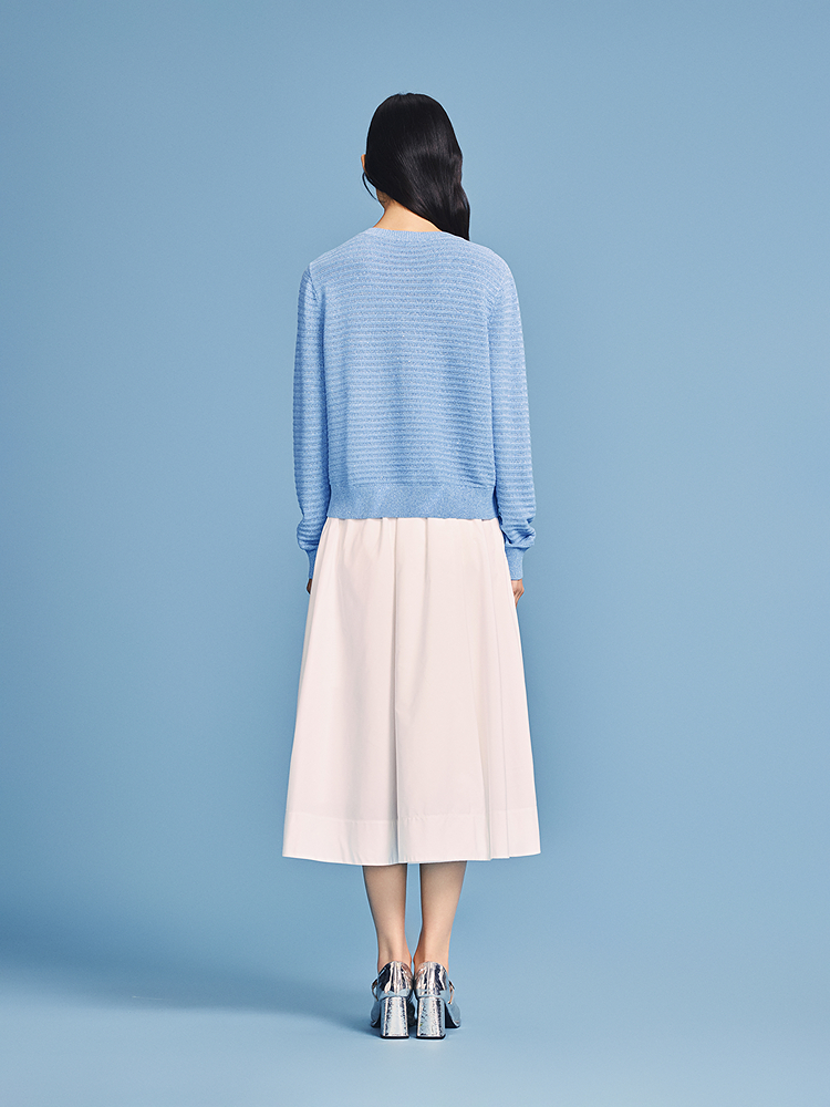 PSALTER诗篇 2026夏季新款珠片绞花针织衫6C66206363