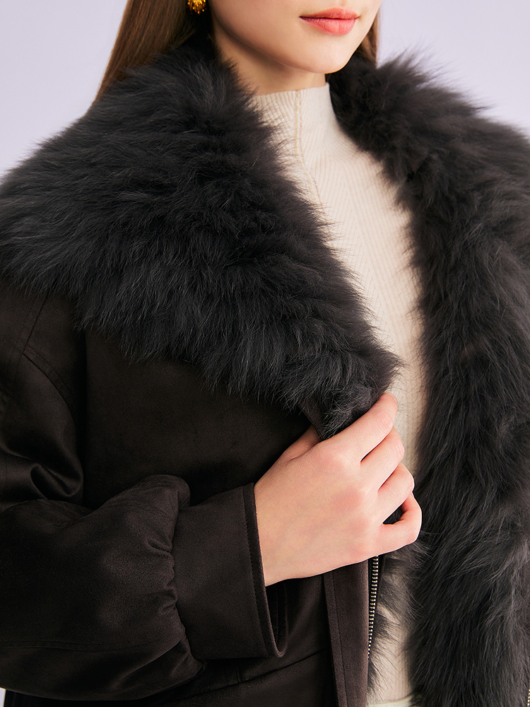 26年音儿春季新款狐狸毛白鹅绒【可拆卸】8C66108136