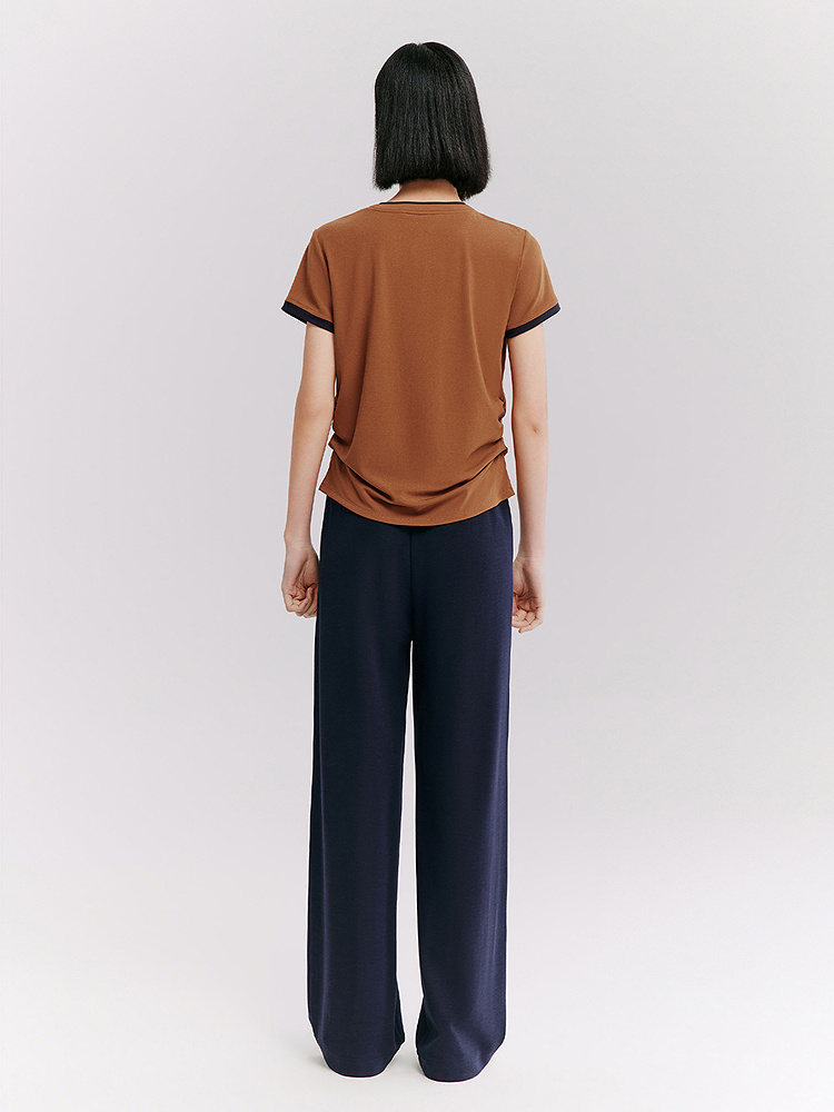 XII BASKET十二篮26夏新款透气撞色假两件V领针织衫7C36260190