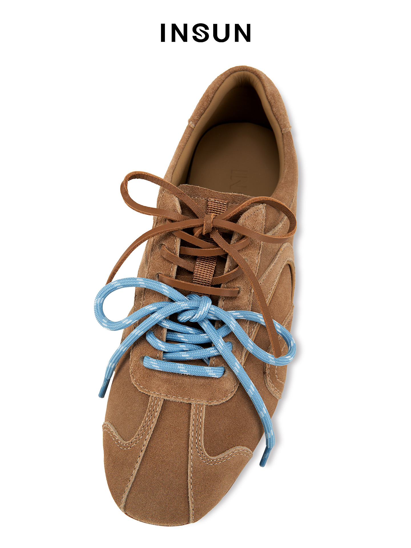 INSUN恩裳2026春季绒面耐磨牛皮德训鞋9C36192020