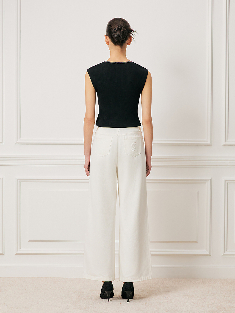 Song of Song歌中歌2026春季新款羊毛蚕丝无袖内搭背心5C36104050