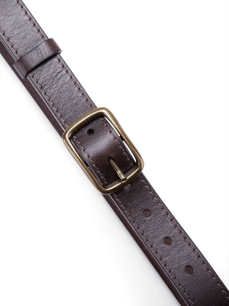 INSUN恩裳2024冬季复古古铜扣牛皮真皮皮带9C34595010
