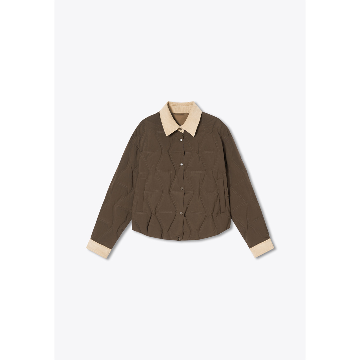 PSALTER诗篇 2025冬季新款巴恩风撞色羽绒服6C65508343