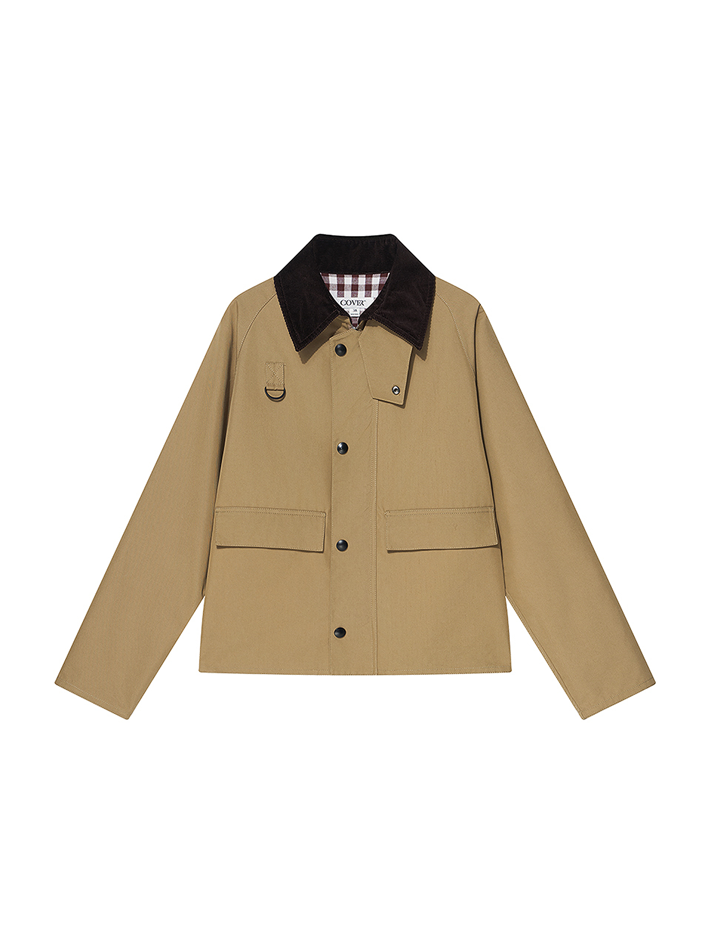 COVERINS2026春新款巴恩风灯芯绒翻领工装夹克CC36110210