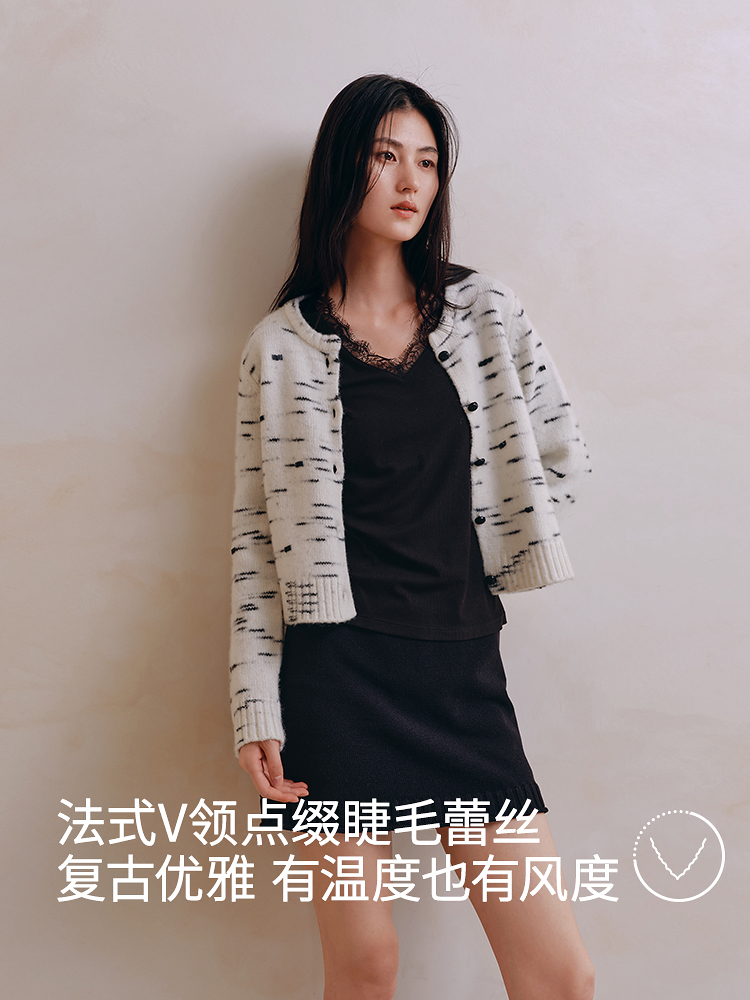 德绒蚕丝薄绒打底衫8J35527030