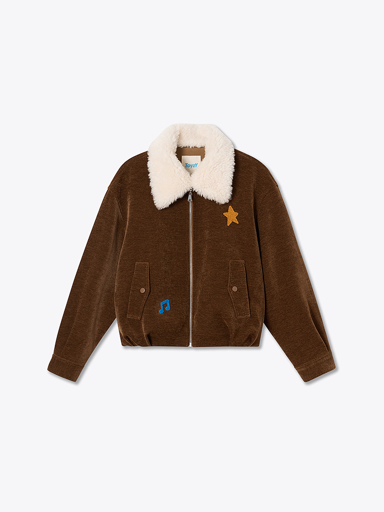 ToyzY2026冬季新款仿羊羔毛绒美式复古氛围感大翻领外套ZC36510520