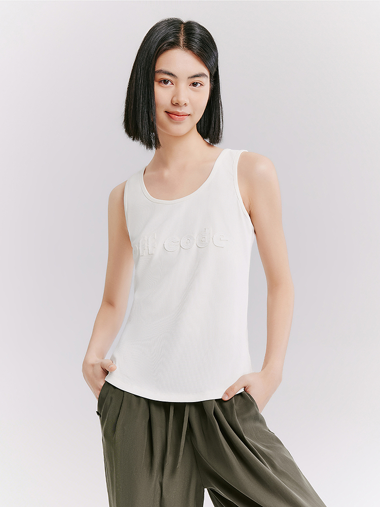 XII BASKET十二篮26夏新款U领修身显瘦休闲百搭打底背心7C36204020