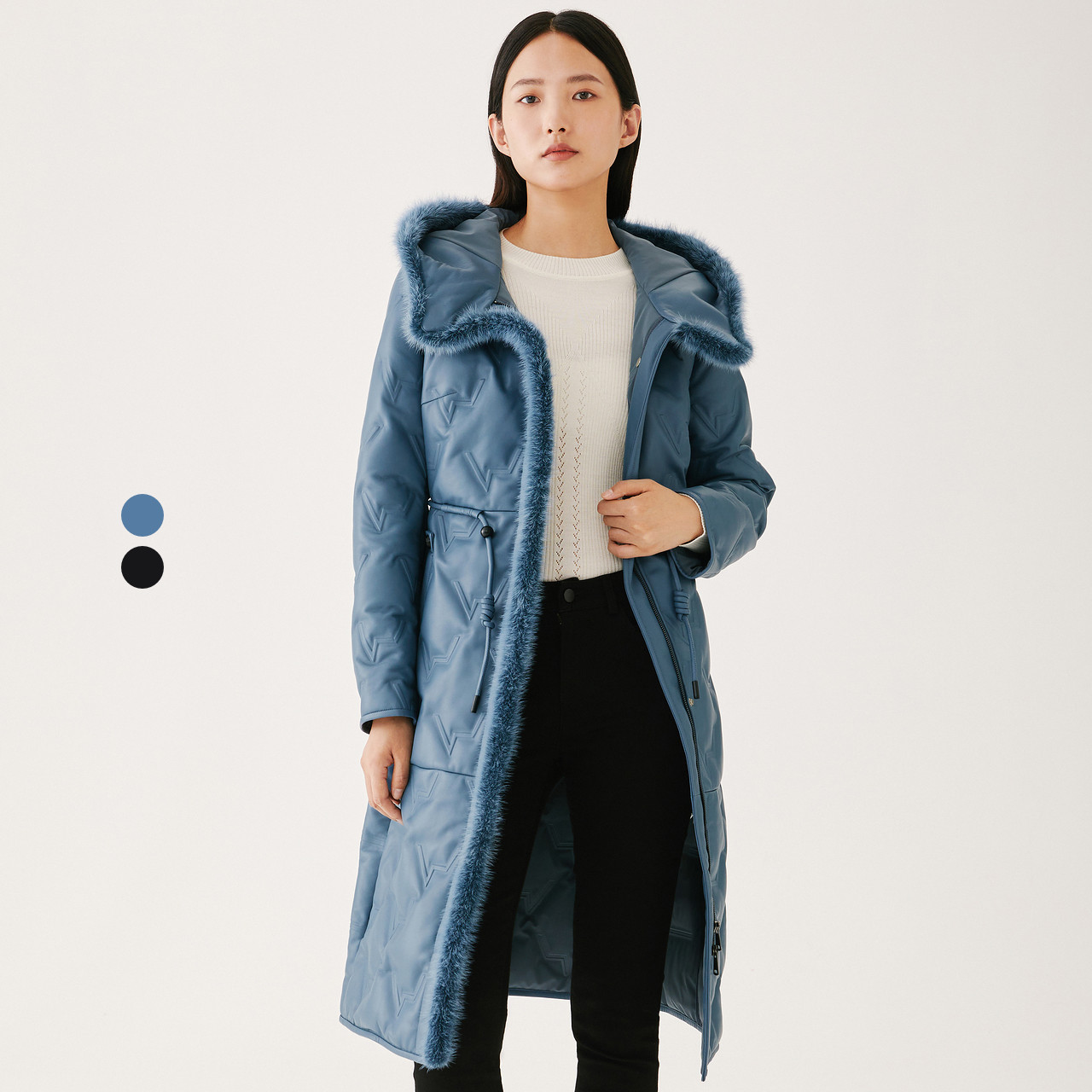 【12.2 10点搭配购】XII BASKET十二篮22年冬季时尚皮羽绒7C52509390