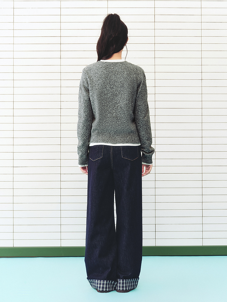 ToyzY2026春季新款花朵提花羊毛针织衫ZC36106690