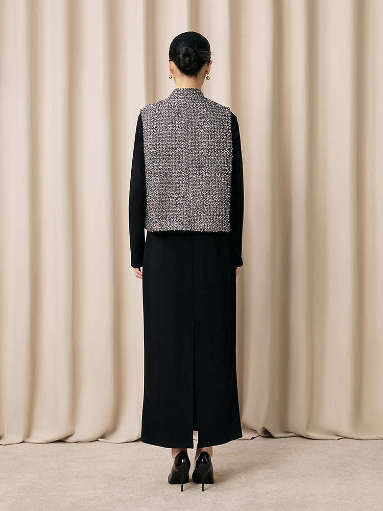 Song of Song歌中歌2026春季新品花卉钉珠点缀高定马甲上衣5C36101025