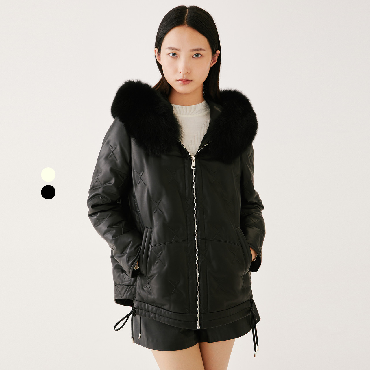 【11.28团购】XII BASKET十二篮22年冬季时尚皮羽绒7C52509400