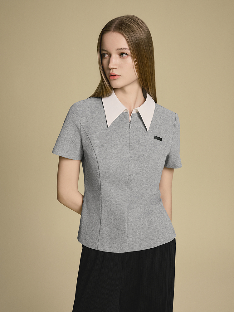 PSALTER诗篇 正肩收腰T恤6C65360043