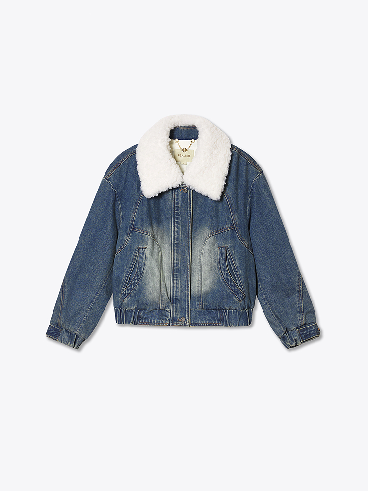 PSALTER诗篇 复古牛仔鹅绒羽绒服6C65108123