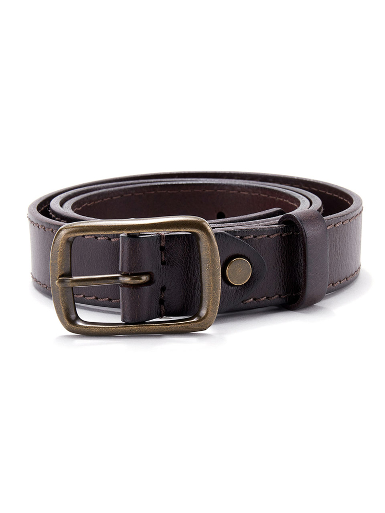 INSUN恩裳2024冬季复古古铜扣牛皮真皮皮带9C34595010
