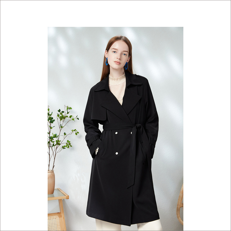 【12.31日发货36-44码预售均已上】音儿美地女装2023春季新款风衣LC63107060