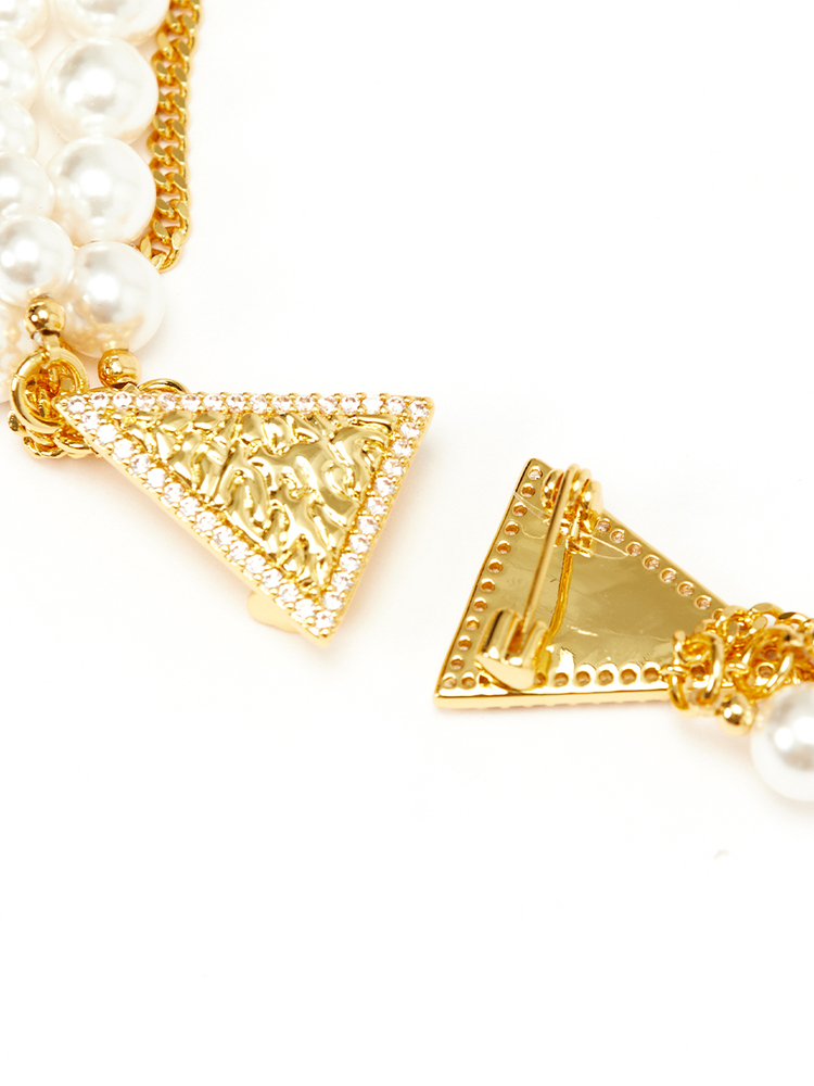 SongofSong歌中歌24春金色链条形贝珠胸针5C34194030