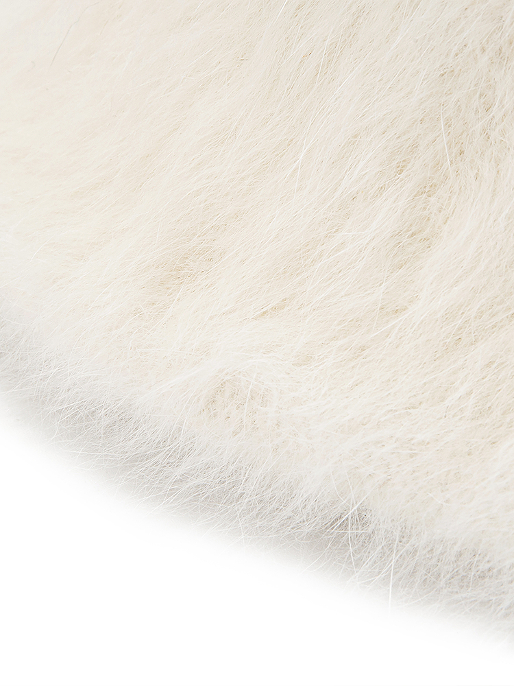 Song of Song歌中歌2025白色兔毛时尚女帽5C35593010