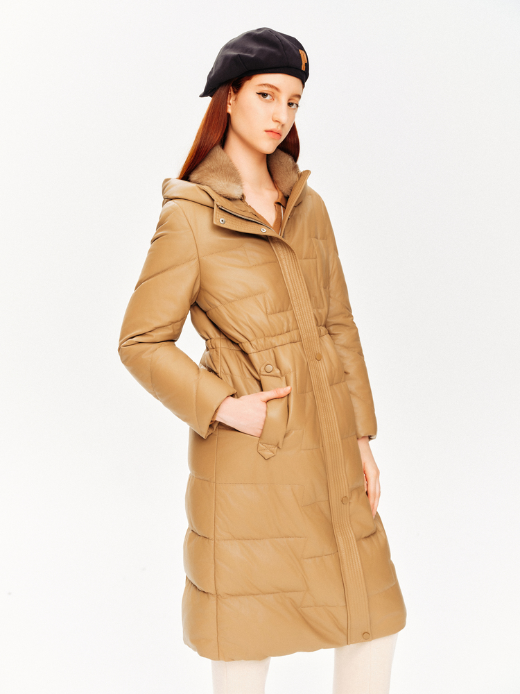 PSALTER诗篇 整貂领绵羊皮鹅绒服6C34509170