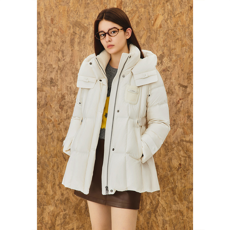 ToyzY2025冬季新款轻盈H版高支高密连帽保暖羽绒服ZC35508510