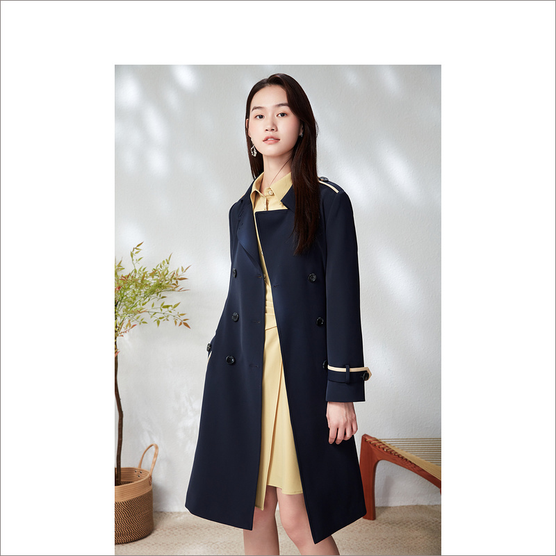 【1.1日发货36-44码预售均已上】音儿美地女装2023春季新款风衣LC63107140