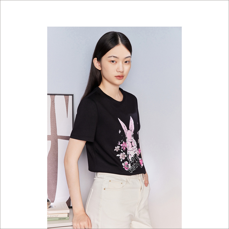 Goodland美地女装2023夏季T恤LC63260140