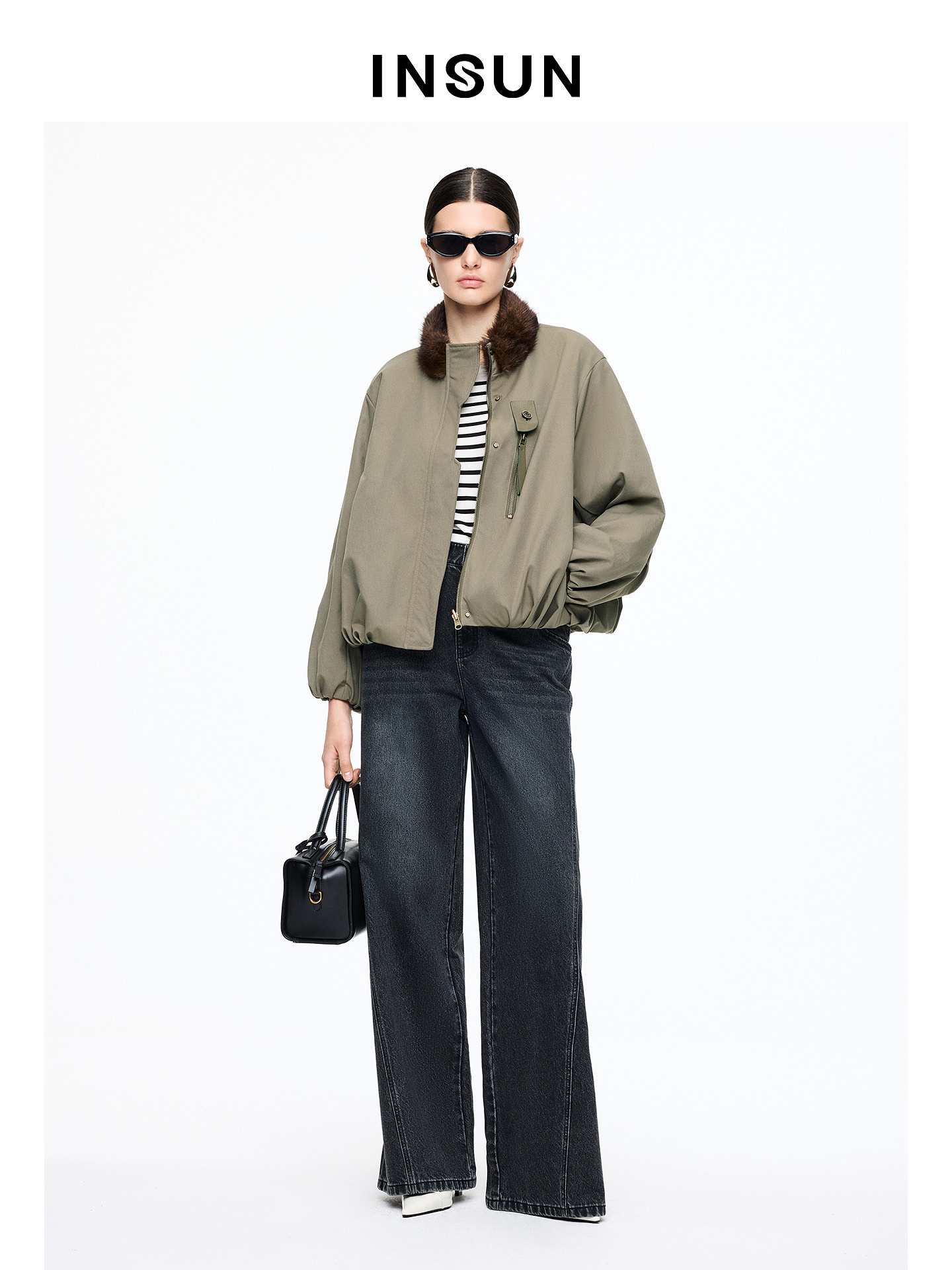 INSUN恩裳2025冬新款皮草9C45509010